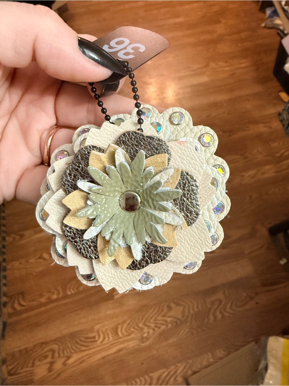 Handmade Floral Bag Charm